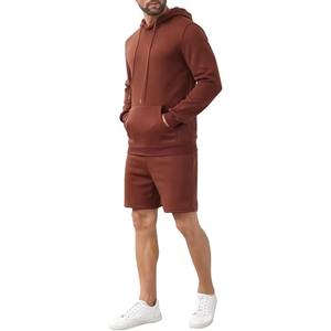 Ensembles de sweat-shirts et shorts pour hommes personnalisés à séchage rapide en gros, respirants, manches longues avec motif imprimé, tissage tricoté d'été - Product Image 2