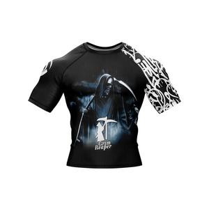 Rashguard de sport à haute élasticité, prix bas, vêtements de sport, rashguards de fitness, sublimation intégrale, rashguards de BJJ respirants - Product Image 4