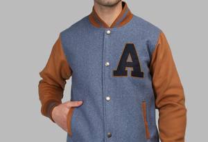 OEM Custom Chenille Broderie Laine PU Manches Avant Confortable Couleur Personnalisée Baseball Bomber Letterman Varsity Jacket - Product Image 4