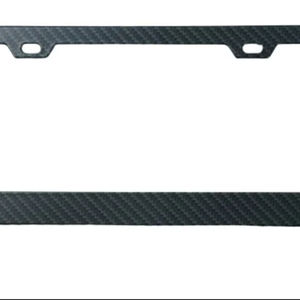 กรอบป้ายทะเบียนพิมพ์ลายคาร์บอนไฟเบอร์น้ำแบบคลาสสิก - Product Image 1