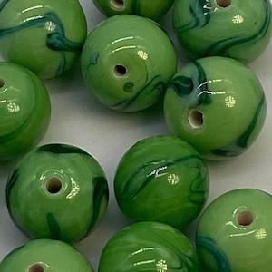 Cuentas de cristal azul real de forma ovalada, colores surtidos con lámina de oro para componentes de pastel y joyería - Product Image 2