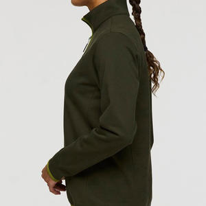 Sweat-shirt à col montant 1/4 zip 2026, nouveau, logo personnalisé, sweats extensibles à manches longues, sweat-shirt en polaire décontracté - Product Image 2