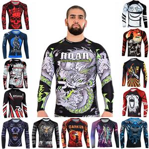 เสื้อออกกำลังกายแขนยาวพิมพ์ลายสำหรับใส่ออกกำลังกาย - Product Image 1