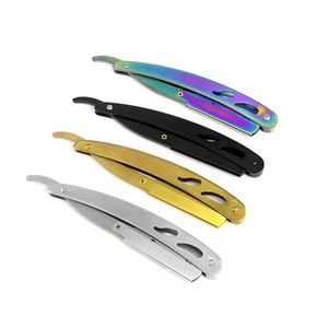 Professionalตัดผมตรงมีดโกนสําหรับชายสแตนเลสตัดผมคอมีดโกนพับคู่มือมีดโกนหนวดผมเครื่องมือกําจัดขน - Product Image 1