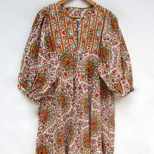 Vestido excepcional para mujer ropa de playa cubierta estampado marroquí corto caftán elegante Ups Animal bohemio fiesta Midi Mini vestido informal - Product Image 1