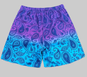 Pantalones Cortos de Malla Transpirable para Hombre, Estampado Paisley de Alta Calidad, Hasta la Rodilla, Sublimados, Ideales para Verano y Playa - Product Image 4