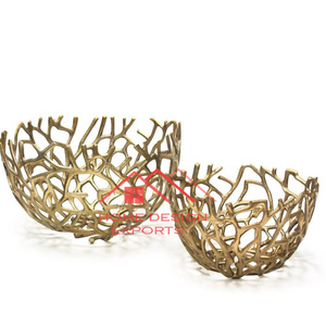 Décoration de table en métal pour intérieur et maison bol à fruits design attrayant bol à fruits en métal - Product Image 4