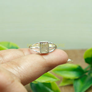 Bague en labradorite feu bleu, bague en argent sterling 925, bague de promesse pour elle, bijoux en labradorite, cadeau de Noël pour petite amie - Product Image 6