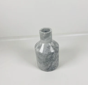 Bottle Grey Grazed Marble <b>Vase</b> 12.5" Tall Modern Home Decor Piece for Hotel Restaurant Florist Bulk Supplier - Product Image 4