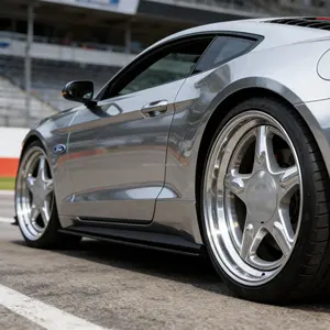 Jantes de voiture en alliage d'aluminium forgées en 2 pièces, 17 <span class=keywords><strong>pouces</strong></span> R17, à fond profond, 4 trous, 4x108, pour Ford Mustang 1993, fabrication chinoise OEM - Product Image 2