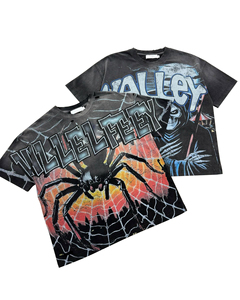 เสื้อยืดผ้าฝ้าย100% ไหล่โอเวอร์ไซส์สำหรับผู้ชายเสื้อยืดพิมพ์โลโก้หรูหรา - Product Image 5