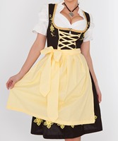 Bière carnaval tenues Halloween fantaisie fête dame Dirndl 3 pièces allemand bavarois traditionnel Oktoberfest robe Costume pour les femmes
