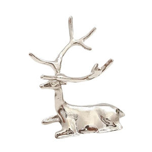 Escultura de decoración de Navidad DE BODA moderna hecha a mano escultura decorativa de Navidad de Reno de Metal dorado de calidad superior - Product Image 4