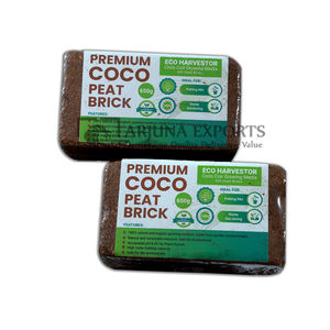 La mejor calidad 650 gramos de fibra de coco Bricks Buena Venta de turba natural para compradores de Nigeria - Product Image 1