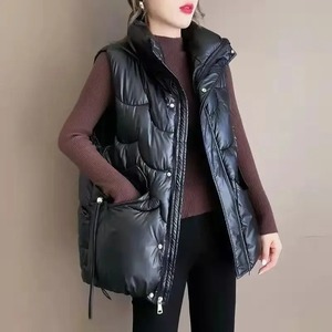 Chaqueta de moda de Otoño/Invierno para mujer, nuevo estilo, chaleco de algodón, piel de oveja brillante, técnicas impresas, prendas de vestir exteriores de moda - Product Image 5