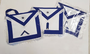 Tabliers d'officier de Style philippin sur mesure de haute qualité brodés à la main couture au point de croix mettant en vedette maçonnique personnalisé - Product Image 3