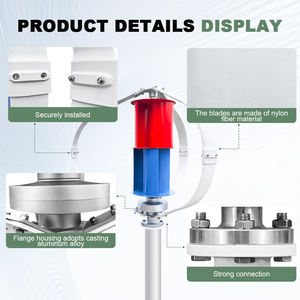 신상품 2000W 수직 풍력 터빈 <span class=keywords><strong>PMG</strong></span> 영구 자석 발전기 <span class=keywords><strong>2KW</strong></span> 풍력 발전기 출력 전압 12V 24V 48V - Product Image 3