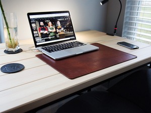 Tapis de bureau en cuir de qualité supérieure antidérapant transfert de chaleur tapis d'écriture de bureau Durable étanche protecteur de Surface de Table en Stock LDP-0072 - Product Image 4