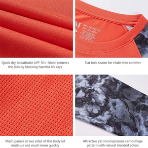 2023 personalizado al por mayor sublimación cuello redondo pesca Jersey para hombres secado rápido impermeable protección UV nuevo último diseño - Product Image 5