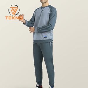 Survêtement à manches longues imprimé vintage tendance pour hommes coton/polyester imprimé numérique lourd grande taille pour l'hiver - Product Image 1