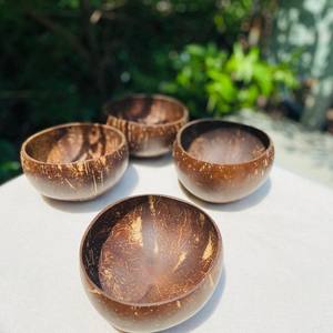 Bols en noix de coco naturels faits à la main - 100% biologiques, écologiques, réutilisables pour smoothies et salades, pour une alimentation végétalienne - Product Image 4