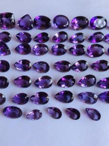 Piedras preciosas de corte mixto de amatista Natural de origen brasileño, calidad AAA, brillo excepcional, piedras brillantes de alta claridad, piedras preciosas sueltas IGI - Product Image 2