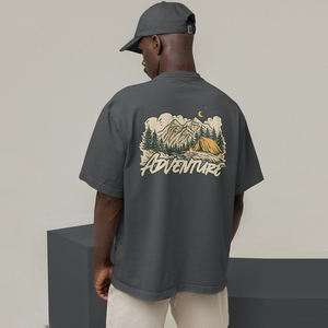 Plus haute qualité hommes surdimensionné T-Shirt Hip Hop Streetwear imprimé t-shirts coupe ample Logo personnalisé 100% coton hommes T-Shirts - Product Image 2