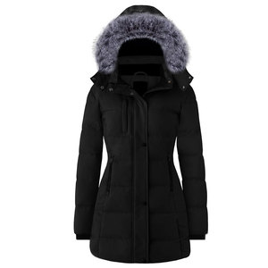 Chaquetas de invierno de calidad superior para mujer Nuevo diseño Cintura baja Temporada de invierno Chaquetas de mujer de secado rápido - Product Image 1