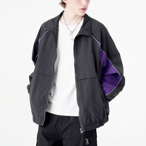 Veste coupe-vent à capuche pour homme, imperméable, respirante, streetwear, logo sur le devant - Product Image 3