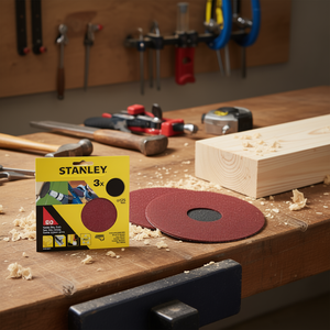 Stanley 125 mm pour disques de ponçage Velcro, multi-pack avec accouplement rapide - Product Image 3