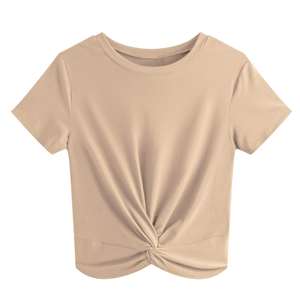 T-shirts décontractés 2025 pour femmes au meilleur prix pas cher T-shirt pour femmes avec logo personnalisé en gros - Product Image 1