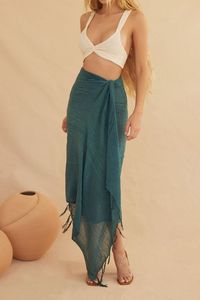 Nuevo Vestido Maxi Elegante de Lino/Algodón con Bloques de Color hasta el Tobillo para Mujer, Dorado y Blanco, Tallas Grandes, Silueta Alta/Baja de Verano - Product Image 4