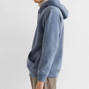 Sudadera con capucha de gran tamaño de alta calidad para hombre con logotipo personalizado OEM Sudadera con capucha de manga larga para hombre con cordones a juego - Product Image 5