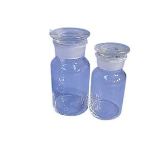 Amber Glass Reagent <b>Bottle</b> 125ml with Glass <b>Stopper</b> Borosilicate Laboratory <b>Bottle</b> - Product Image 1