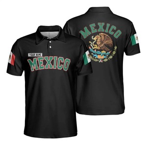 Nueva Camiseta de Béisbol de México con Diseño Único, Ropa Deportiva, Cuello en V, Botones, Sublimación, 100% Poliéster, Secado Rápido, Transpirable - Product Image 3