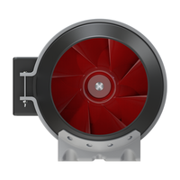 Ventilateur de gaine silencieux LONGWELL EC 4 pouces 100 mm avec contrôleur de vitesse, ventilateur d'extraction domestique pour hydroponie