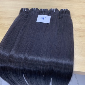 Haute qualité 100% vierge brut non transformé Remy cheveux 28 pouces vague Style dentelle perruques peau trame Vietnam faisceaux humains vendeurs en vrac - Product Image 4