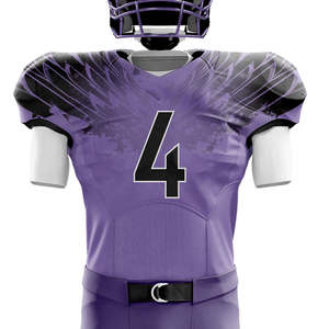 OEM personalizado en blanco de fútbol americano práctica Jerseys al por mayor sublimación diseño uniformes para adultos manga corta de alta calidad - Product Image 5