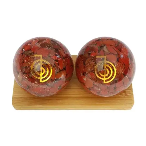 Esfera de orgonita de jaspe rojo de alta calidad, esfera de orgonita al por mayor, hermosa ESFERA DE orgonita de jaspe rojo a la venta