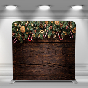 8x8 pared verde evento Fiesta funda de almohada telón de fondo con marco de aluminio tela de tensión doble cara fotomatón soporte Banner - Product Image 2