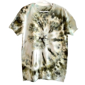 T-shirt Tie Dye Spirale 100% Coton Logo Personnalisé Oversize Streetwear Décontracté Unisexe Été Vente en Gros - Product Image 1