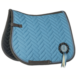 Manta de Silla de Montar Elegante y Versátil, Acolchado de Poliéster con Diseño de Diamantes de 4 Pulgadas, Forma Contorneada, Correas de Velcro de Algodón con Forro de Felpa - Product Image 1