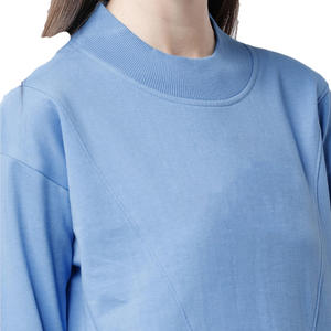 Sweat à capuche demi-zip en coton de qualité supérieure doux durable hiver sweat-shirt pour femme avec motif imprimé sweat-shirt à col rond pour femme - Product Image 6