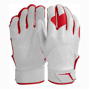 Gants de frappeur de baseball en cuir de vachette pour adulte, qualité supérieure, ambidextres, légers, séchage rapide, durables, respirants, fermeture auto-agrippante - Product Image 2