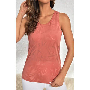 Camiseta sin mangas al por mayor de verano 2025 para mujer, camiseta sin mangas de algodón 100% de secado rápido con logotipo personalizado - Product Image 1