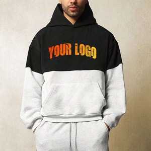 Custom Hip Hop Trend Tech Fleece Suit Ropa deportiva Chándal con capucha Chándal Hombres Pantalones de algodón Casual Hombres Ropa deportiva - Product Image 6