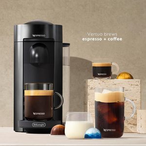 Cafetera y Espresso Semiautomática VertuoPlus con Espumador de Leche, Color Negro Tinta, para Uso en Hoteles y Hogares - Product Image 5