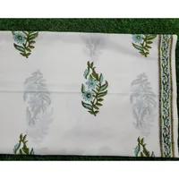 Robe longue vintage ethnique d'hiver en coton bleu non cousu pour femme, brodée et imprimée numériquement, 100-150 GSM
