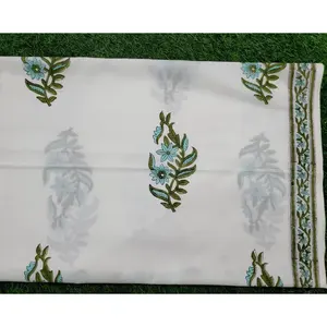 Vestido Largo de Algodón Azul sin Costuras para Mujer, Estilo Salwar Kameez, Vintage, Étnico, de Invierno, Bordado, con Estampado Digital - Product Image 4