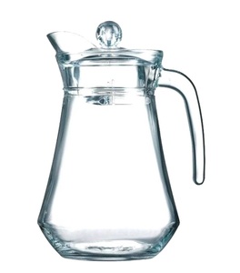Pichet à eau en verre TQC, très vendu, pour eau, jus, vin, design moderne et luxueux, fait main, capacité 1L, décoration de table de cuisine - Product Image 1